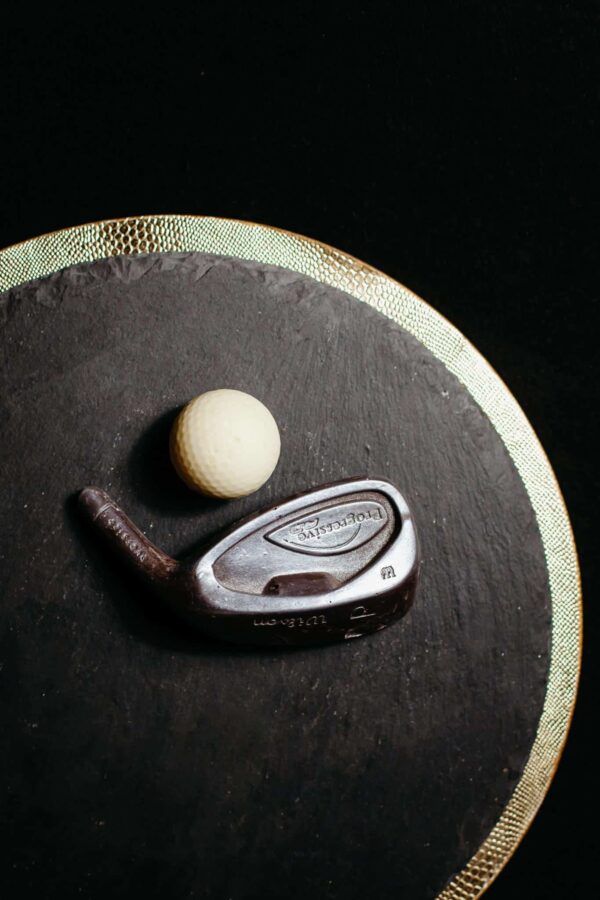 Golf club with ball