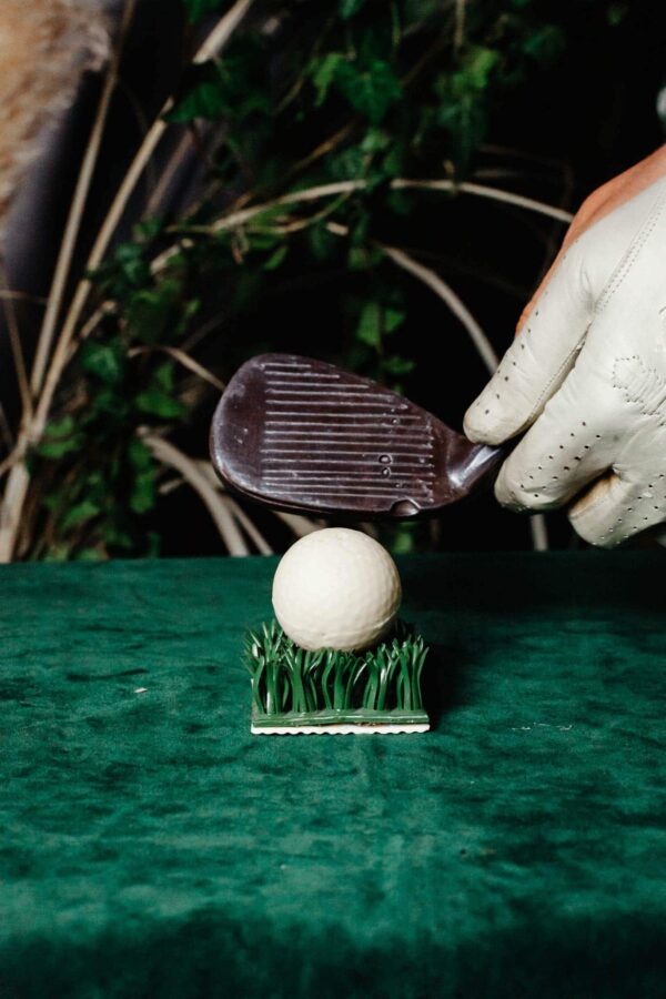 Golf club with ball