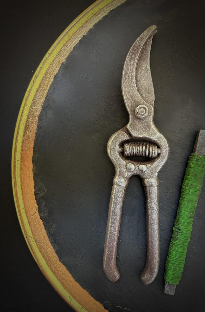Garden shears with wire
